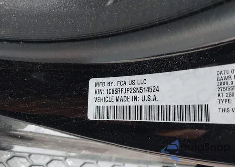 2025 Ram 1500 Laramie 4X4 5'7 Box from USA, damaged, VIN 1C6SRFJP2SN514524